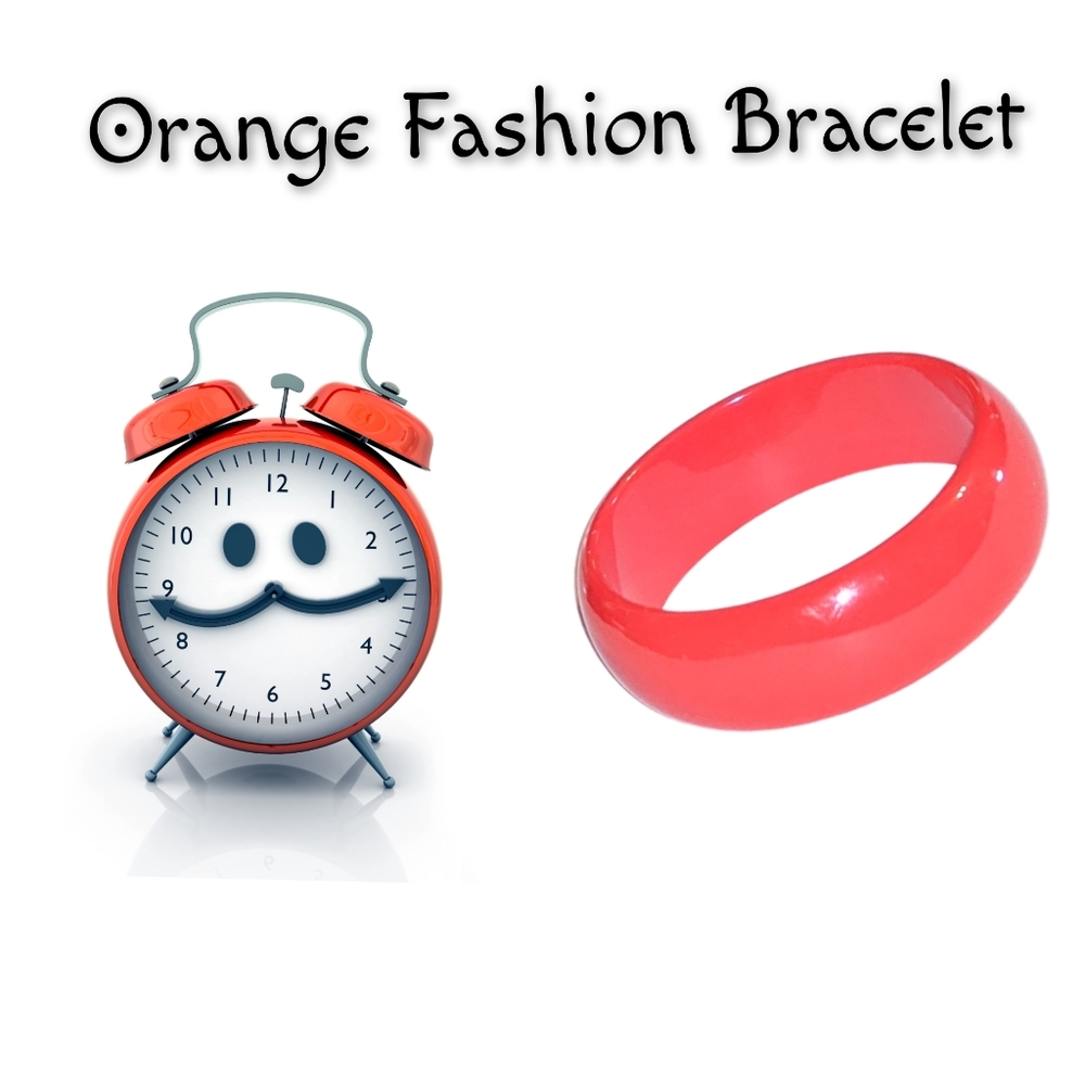 Orange Fashion Hard Bracelet